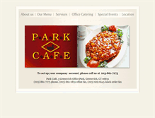 Tablet Screenshot of parkcafegreenwich.com